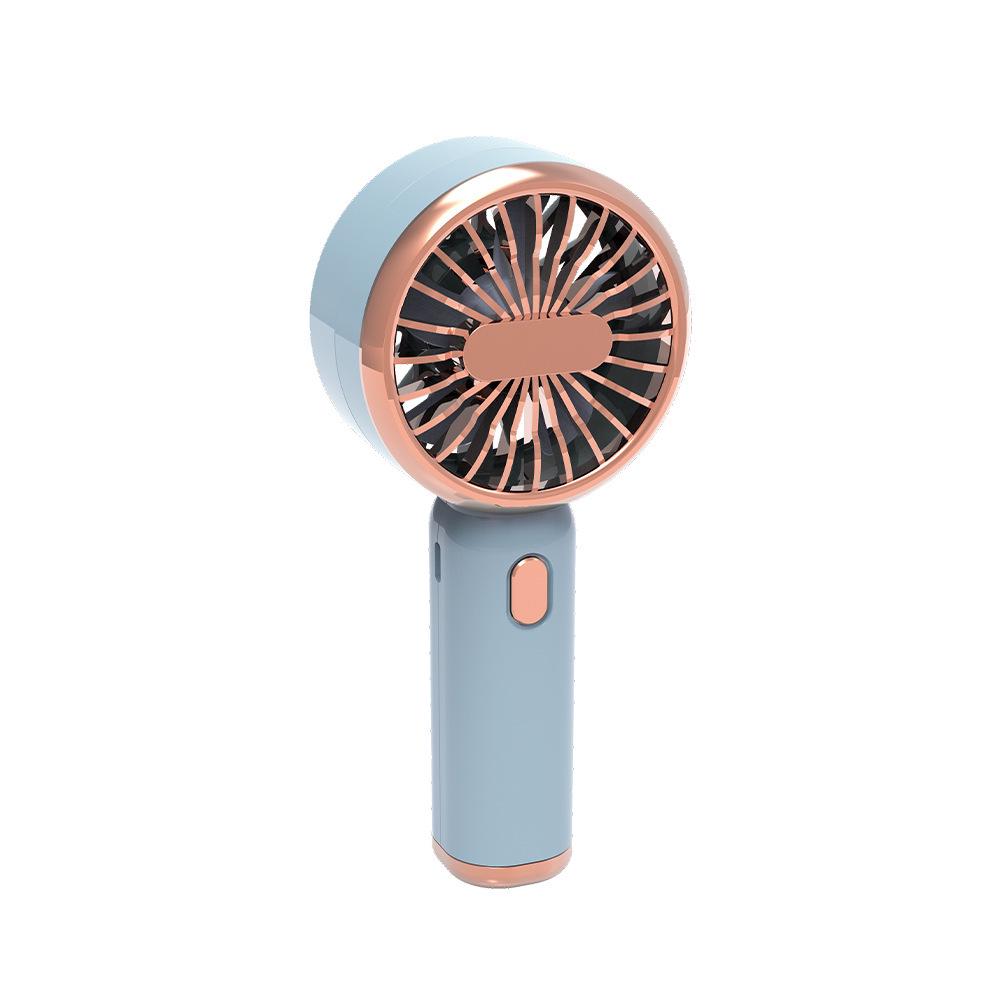 High-Speed USB Fan: Portable Handheld with Digital Display, Strong Wind, Silent Operation, Long Battery Life, Desktop-Friendly.
