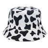 Cow Double-Sided Black and White Cow Panda Zebra Pattern Bucket Hat Women's Summer Double-Sided Hat