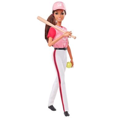 Barbie Tokijské olympijské hry Licencovaná Barbie Hráčka softballu Tokio 2020 Olympijské hry a Příslušenství 3 a GJL77 [Panenka na převlékání] [Sada panenek] [Pro starší]