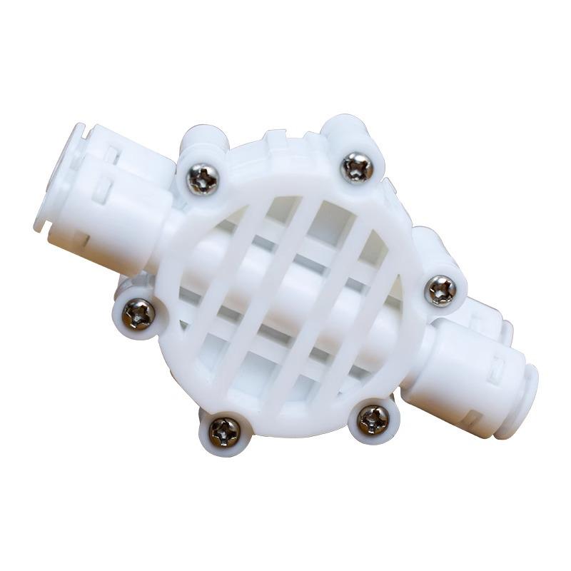 Quick Connect Four-Way Water Purifier Valve for Non-Pump Low Pressure RO Systems