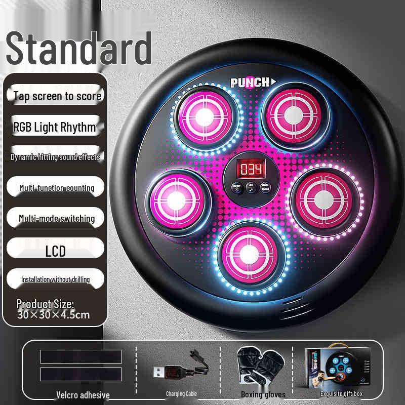 Smart Bluetooth Music Boxing Wall Target for Home Training