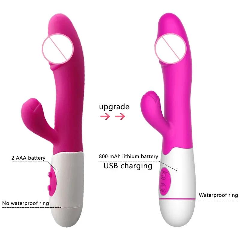 2026 Rechargeable Vibrator for Women 30 Speed Rechargeable Insert Dildo G Spot Clitoris Stimulator Dildo Vagina Female Masturbator Sex Toys for Aldult