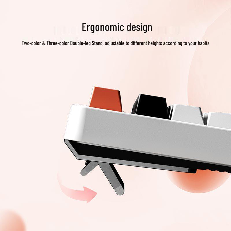 X87 Double Shot Mechanical Gaming Keyboard - Hot-Swappable Tea/Red Switches, 87 Keys, Wired, Backlit, for Office & e-Sports.