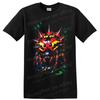 Punk Insect T Shirt W/ Neon Spiked Bug Graphic Colorful Surreal Art Design Tee