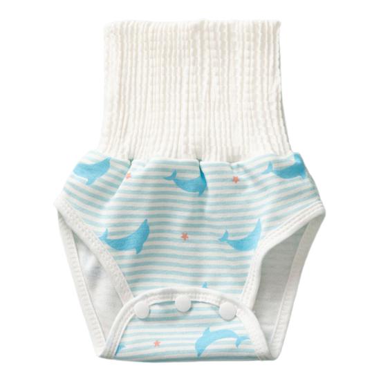 Nadruk zwierzęcy Niemowlę Belly Wrap Modne zapięcie na guziki Majtki pochłaniające pot Pieluchy materiałowe