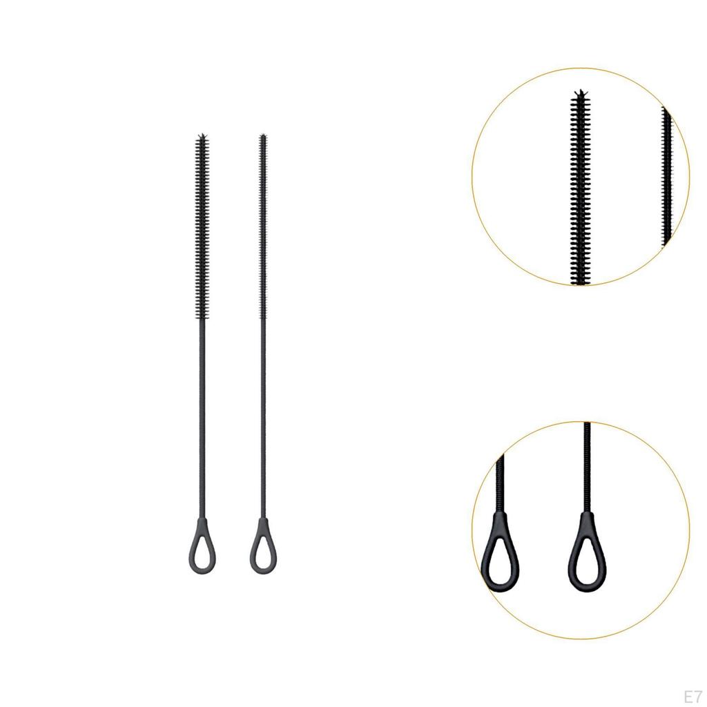 2 Pieces Silicone Straw Brushes Long Lightweight Portable Reusable Bottle for