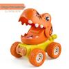 Cross-Border Cute Dinosaur Pull-Back Toy Car for Kids - Press-and-Go Inertia Vehicle