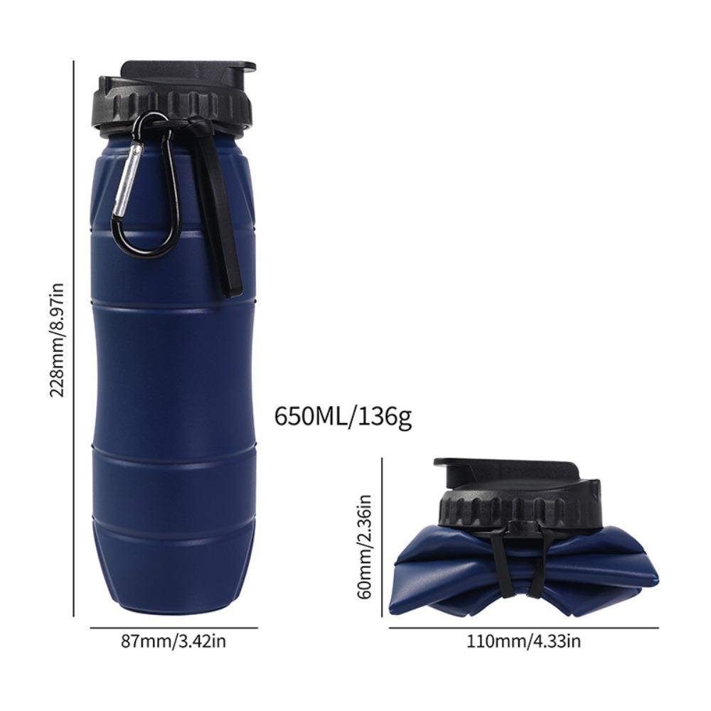 Collapsible Water Bottle Leakproof Seal Travel Water Bottle BPA Free Straw Bottle Cycling