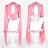 Zombie Stage Mizi Cosplay Perücke 80cm Lang Rosa Damenhaar Anime Cosplay Perücke Halloween Hitzebeständig Synthetische Perücken
