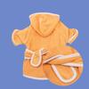 Microfiber Towel Material Dog Bathrobe Quick Dry Fast Absorbent Pet Drying Coat with Adjustable Magic Tape for All Dog Sizes