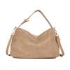 Large Capacity Hobo Bag Fashion Ladies Crossbody Bag Waterproof Suede Shoulder Bag  Girls