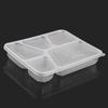 Disposable 5-Compartment Meal Prep Containers with Lids
