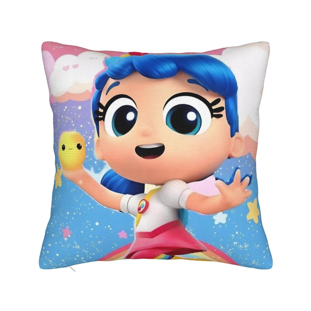True Rainbows Kingdoms Cartoon Pillowcase Polyester Cushion Cover Decorations Throw Pillow Case Cover Home Zippered 45X45cm