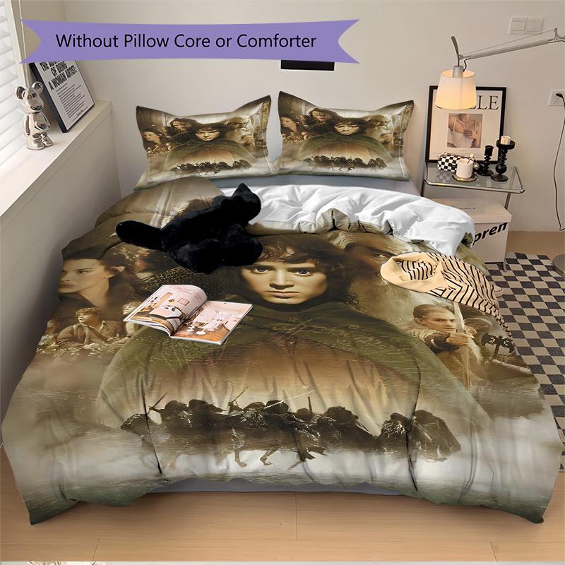 3pcs Lord of the Rings Cover Set,Soft Comfortable Duvet Cover,Guest Room (1*Duvet Cover + 2*Pillowcases, Without Core) Yy251024189