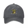 Casual Cobra Kai 80s Movie Baseball Cap Unisex Distressed Denim Washed Snapback Hat Snake Karate Film Outdoor Running Golf Hats