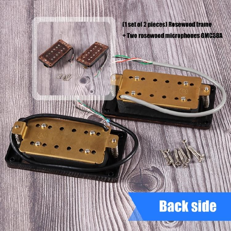 Electric Guitar Pickup System Ceramic Double Coil Humbucker Wood Mounting Plate Suitable for Quick Installation