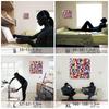 Pop Colorful Art Panel 57cm x 57cm L Size Made in Japan Poster Stylish Interior Decor Living Room Modern Street Art Fabric Panel pop-0050-L