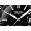 EPOS EROWP 500m Water Resistant Automatic Diver's Watch with Ceramic Bezel, Sporty Design, Men's Black, 3504BKR