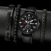 Men's Watch High-end Hong Kong Style Fashion Watch Fashion Versatile Quartz Watch High-end Watch Men's Watch Set