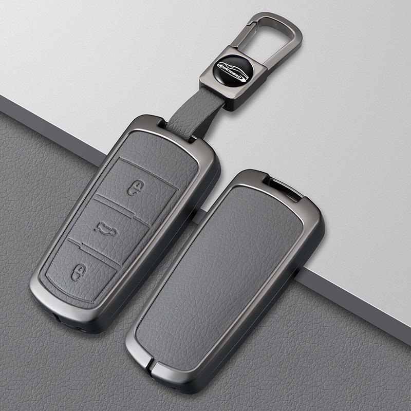Zinc Alloy Leather Car Key Case For Volkswagen Cc Passat B6 B7 Passat 3C Cc Maogotan R36 B5 B7L Key Holder Car Key Case