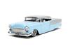 Big Time Muscle 1:24 1955 Chevrolet Bel Air Diecast Car - Kids and Adults Toy (Light Blue)