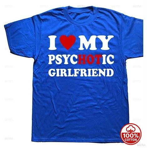 Oversized Hot Girlfriend Lettering Shirt Heavyweight Cotton Funny Slogan Tee Unisexs Womens Soft Drop Shoulder Casual Clothes