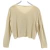 FOXEY made in Japan Long sleeve knit cardigan beige Women Used