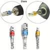 3pcs Impact Socket Adapter Set with Color Coding 1/4", 3/8", 1/2" Hex Shank  Alloy Construction Square Drill Extension Set