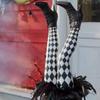 Wicked Witch Legs Prop Fabric Outdoor Indoor Decoration