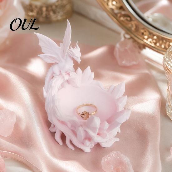 Multi-color Storage Dish Dragon Bowl, 3D Printed Decorative Key Jewelry Holder for Entryway Catchall Tray Desktop Dressing Table, Unique Fantasy Home