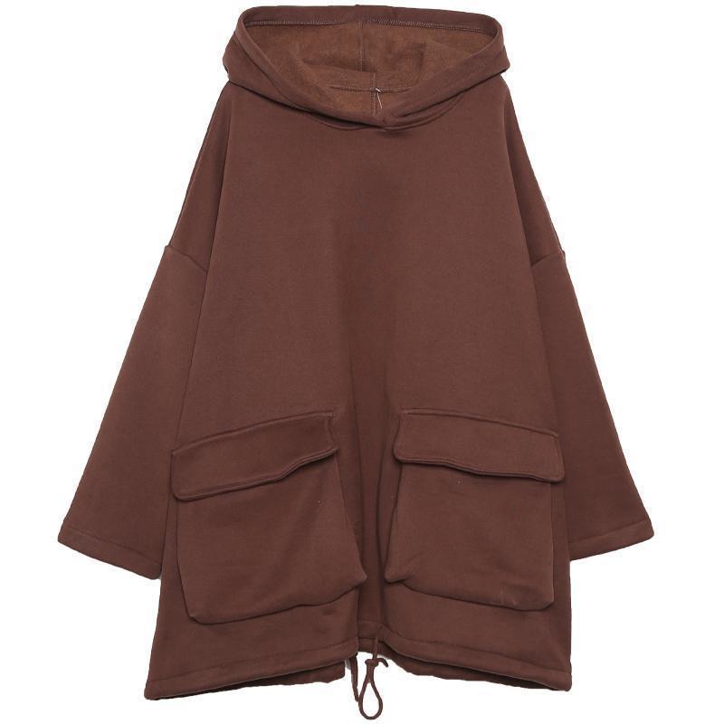 Sudadera con Capucha de Felpa Gruesa Oversize para Mujer Talla Grande Otoño Invierno Cálida Manga Larga Suelta Casual Abrigo con Capucha