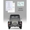 Escala 1/24 WELLY Coche Modelo Diecast Dongfeng CITROEN 2CV 6 Charleston Clásico Coche de Aleación Juguete Vehículo Coche de Juguete Metálico para Niños Regalo Colección