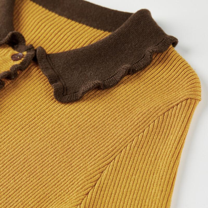 Women's Wool Blend Color-Block Knit Cardigan