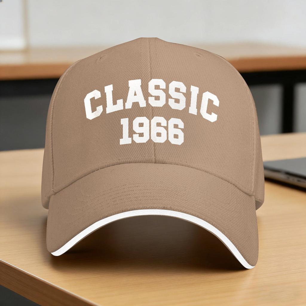 Classic 1966 60Th Birthday Baseball Cap Y2K Funny Unisex-Teens Hip Hop Hats Dropshipping Print Running Hippie Baseball Caps