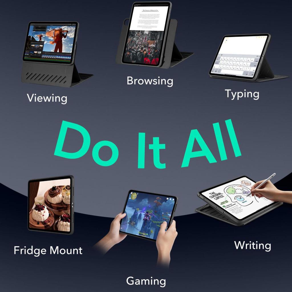 Ochranné pouzdro ESR Yise Cross-border iPad Pro 2024 pro modely Air 6, Air 13 a nové M4