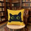Black Cat Yellow Cartoon cushion cover Home Office Birthday Anniversary Gifts Soft Skin Friendly Cushion Cover