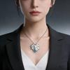 Exquisites Emaille Neunschwänziger Fuchs Halskette Für Damen Trendiger Cartoon Tier Anhänger Modeschmuck Geschenke Für Freunde Familie