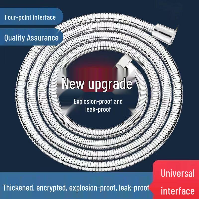 Explosion-Proof Stainless Steel Shower Hose with Shower Head