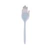 Silicone Massage Scraping Tool Long Handle 40cm Hand-Shaped Meridian Scraper for Body Relaxation and Muscle Stimulation Therapy