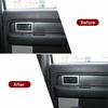 Interior Door Handle Frame Decor Cover Trims for Ford F-150 2009-14 Carbon Fiber