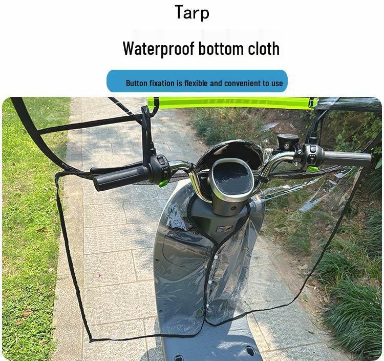 Electric Vehicle Rain & Wind Shield: All-Weather Protection for Battery Motorcycle Windshields.