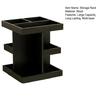 Storage Rack Cosmetic Organizer Large Capacity Multi-Layer Design 360-Degree Rotatable Wood Perfume Shelf Display Holder