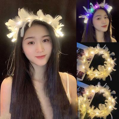 Hair Band Well-matched Delicate Plush Fairy Feather Hair Piece for Party Wedding Gifts Photography