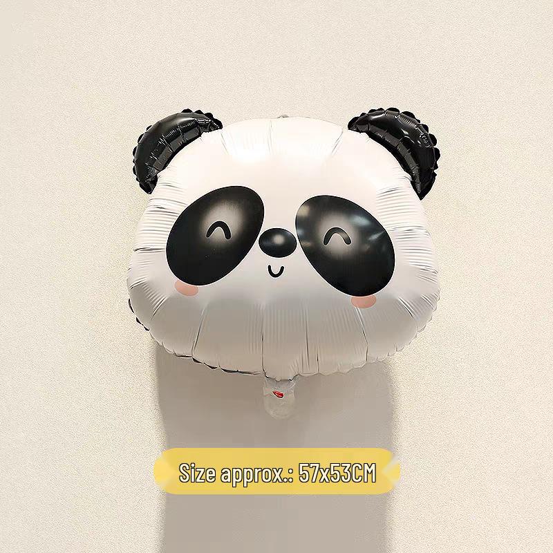 Cartoon Animal Balloons: Rabbit, Bee, Tiger for Kids' First Birthday Party Decoration Scene