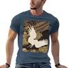 Vintagejapanese Cranes Gold And Black Tshirt Man T Shirt Summer T Shirts For Man Pack White Man T Shirts Graphic Tshirt