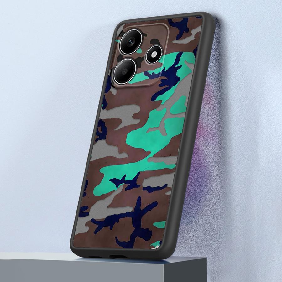 

Funda Back Phone Cover Case for Xiaomi Redmi Note 14 9S 12 11 10 A4 14C 13C 13 Pro Plus Camouflage Pattern Redmi 13C 5G