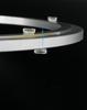 Rotating Bookshelf Display with Aluminum Turntable Base and Height-Adjustable Bearing Track