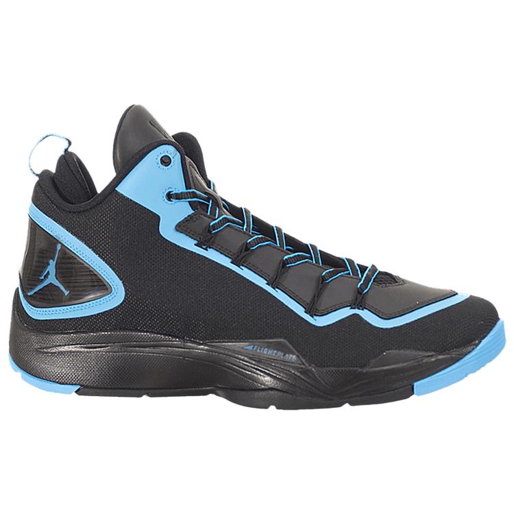 Jordan Super Fly 2 PO 'Dark Power Blue Trendy Cushioning Slip Resistant Mid top Basketball Shoes Unisex Black Blue 645058-006