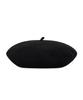 Bajal Cursive Logo Wool Beret Black