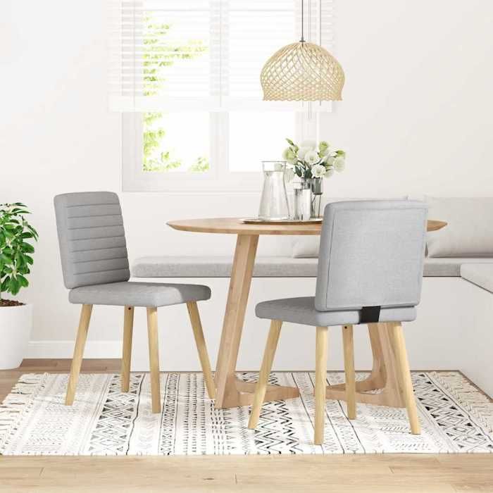 VidaXL Chaises à manger lot de 2 gris nuage tissu 4101183